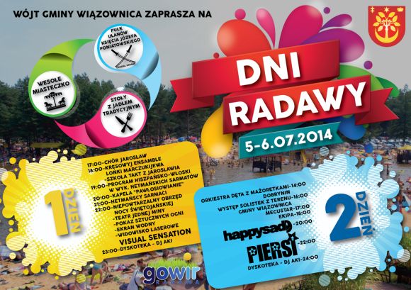 Dni Radawy - Harmonogram