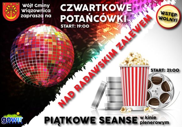 Plakat - Czwartkowe potańcówki - Piątkowe seanse