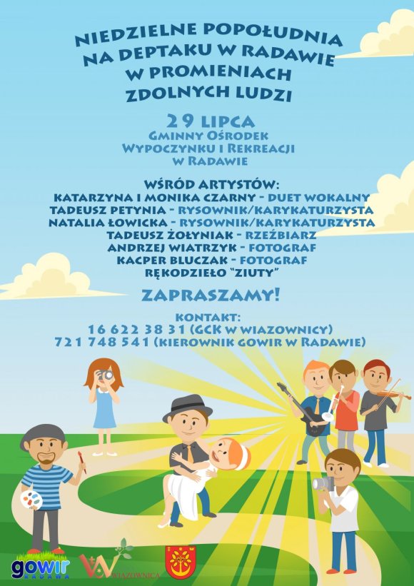 Niedzielne Popołudnia na deptaku w Radawie - plakat