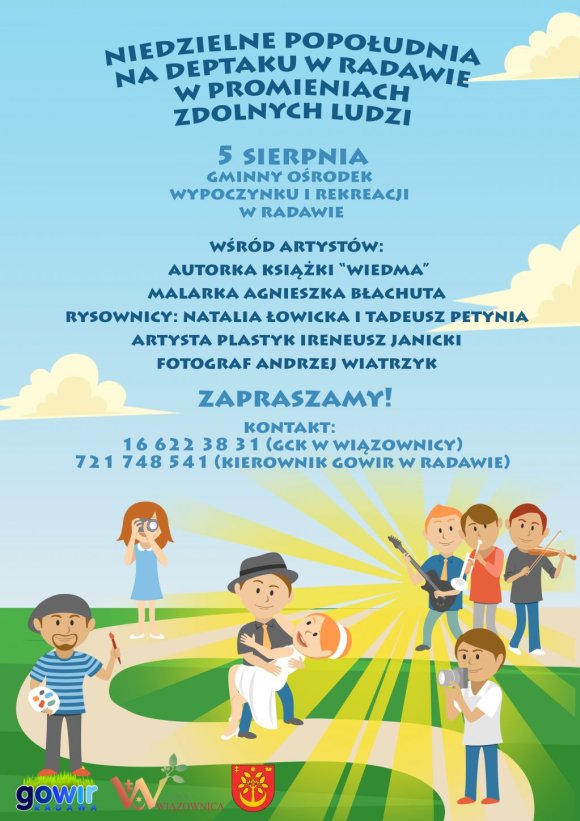 Niedzielne popołudnia na deptaku w Radawie w promieniach zdolnych ludzi - plakat